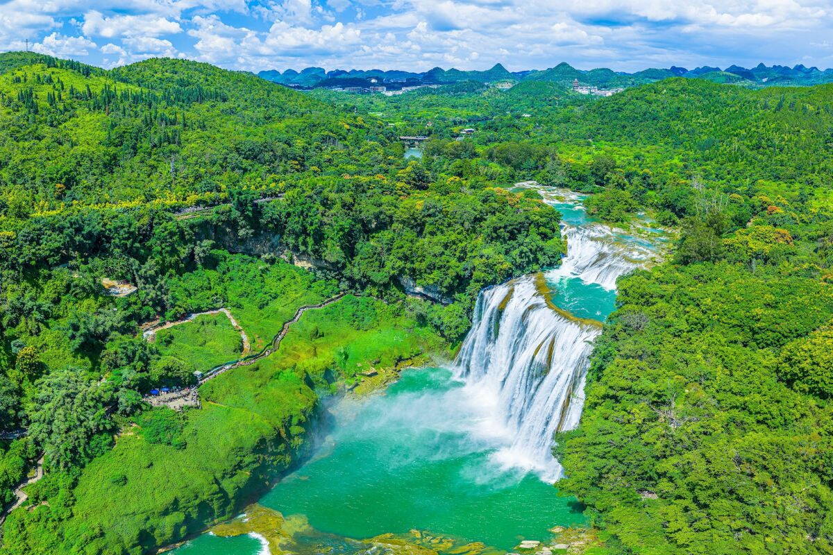 Cascade au cœur d'une forêt tropicale